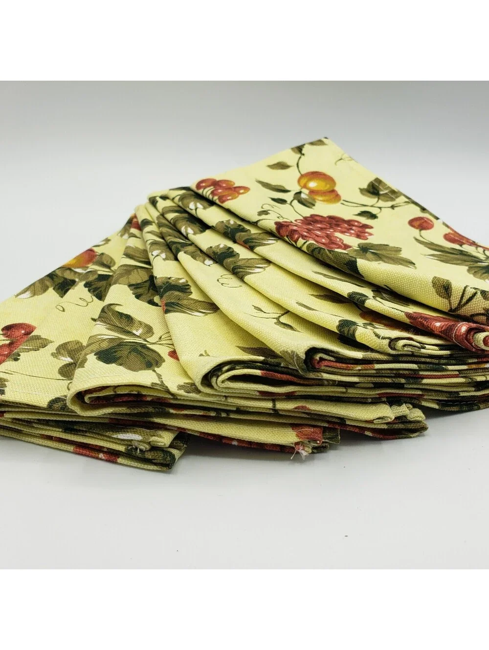 Waverly Garden Room Napkins Set of 8 Floral Manor Cotton Fabric 20x20